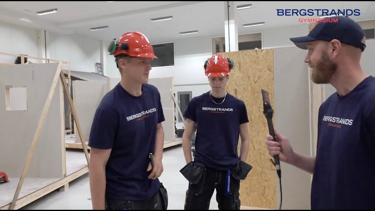 Öppet hus i Bygghallen på Bergstrands Gymnasium Uppsala