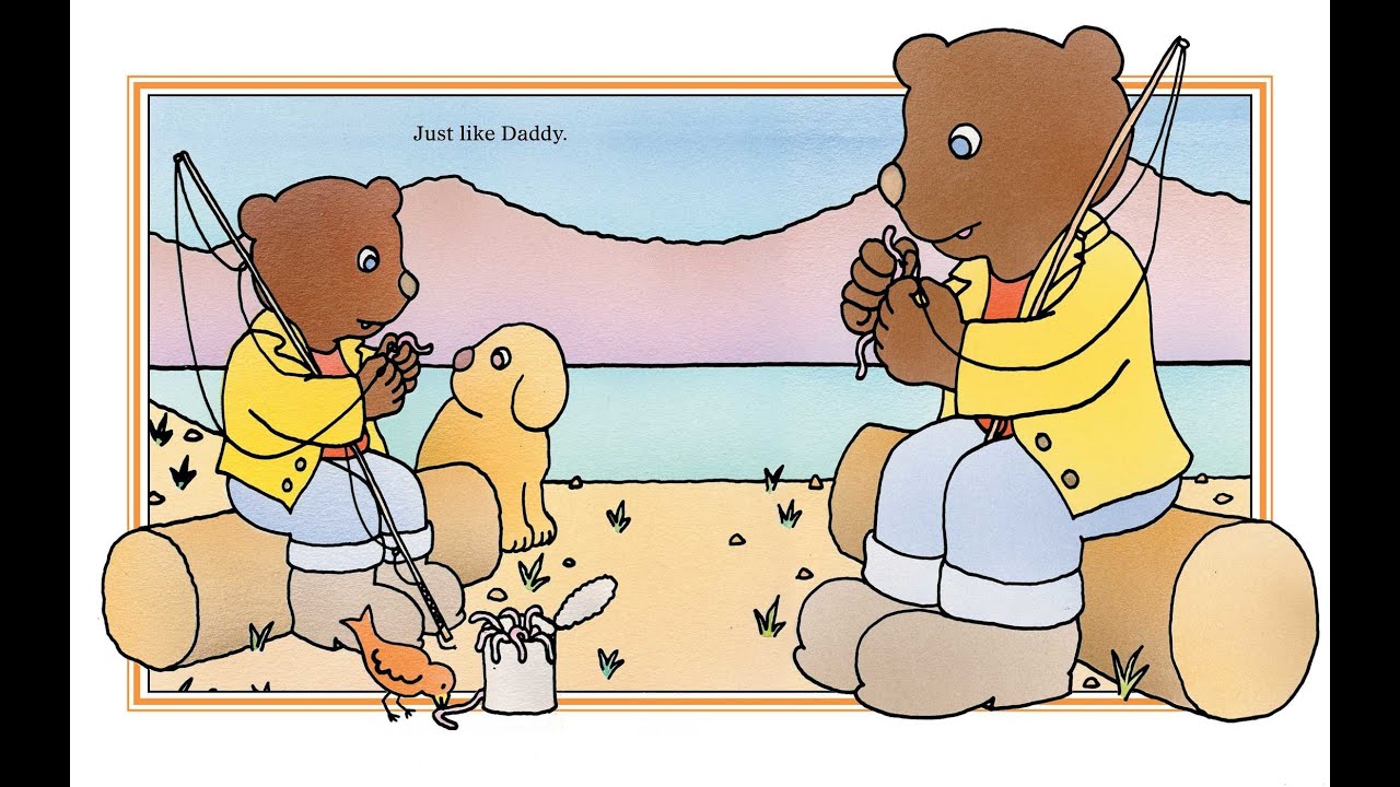 JUST LIKE DADDY Read Along Aloud Story Book for Children and Kids