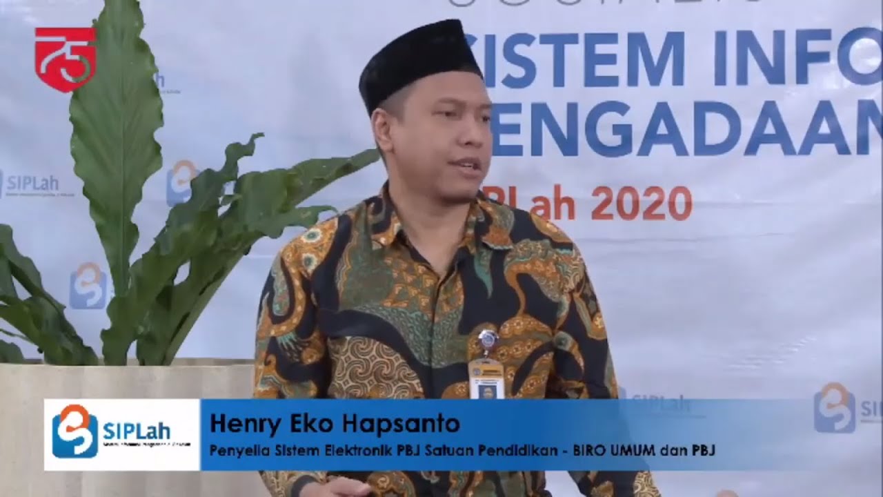 Sosialisasi SIPlah Kemendikbud Regional IV (Segment2) Pengadaan Barang dan Jasa di Satuan Pendidikan