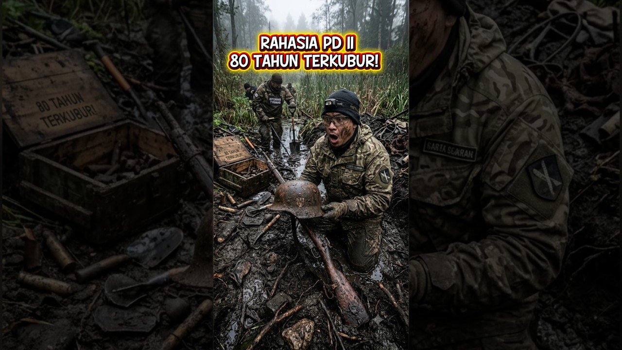 ⚠️Buried in Mud for 80 Years, They Found WWII Relics!#military #war