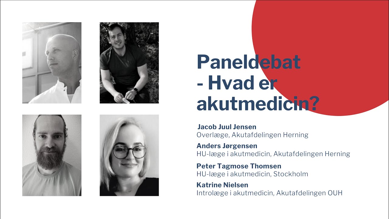 Akutmedicinsk Paneldebat - YDAM Kursusdag 7/3-21