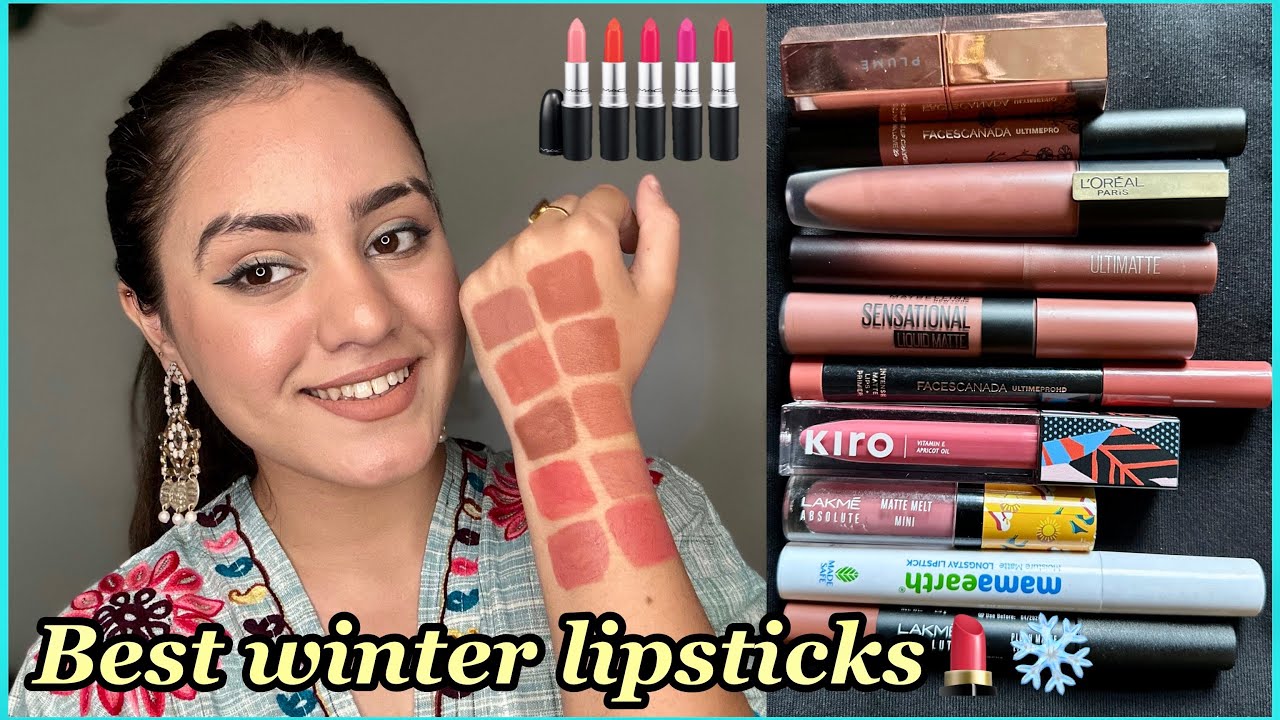 Top 10 must have lipsticks for winters❄️ Best winter nude shades | kp styles