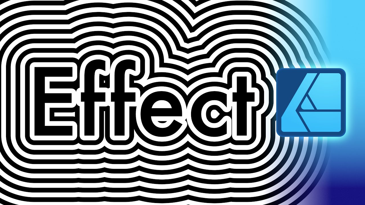 Infinite Outlines Text Effect Illusion In Affinity Designer 2