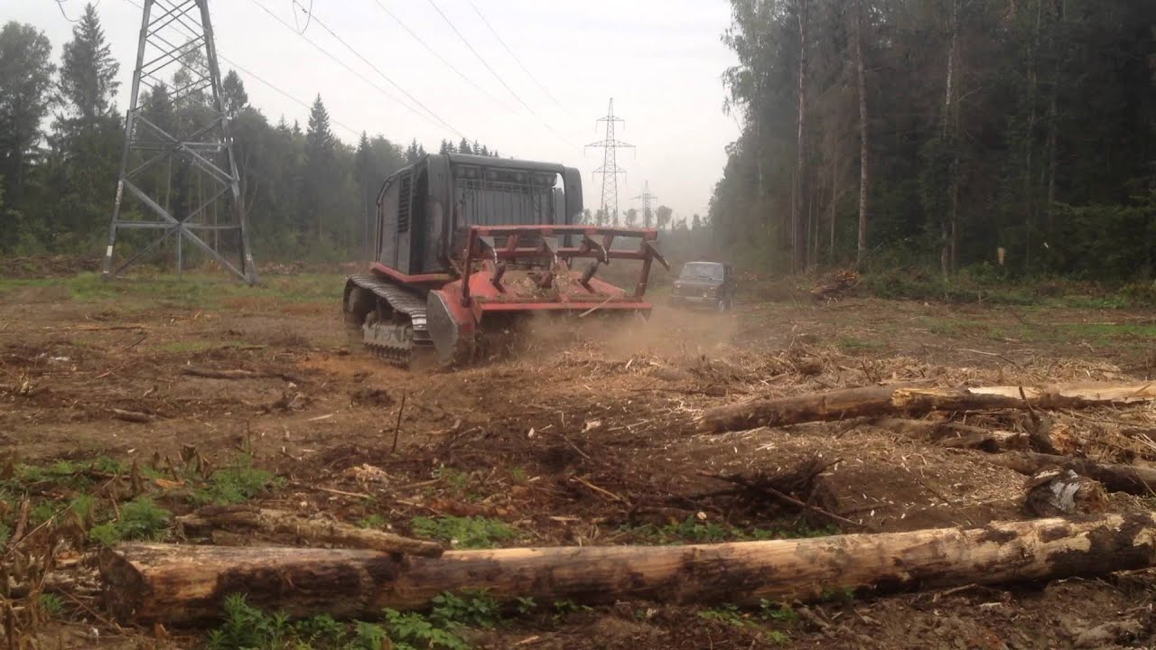 AHWI Raptor 800 на порубочных остатках
