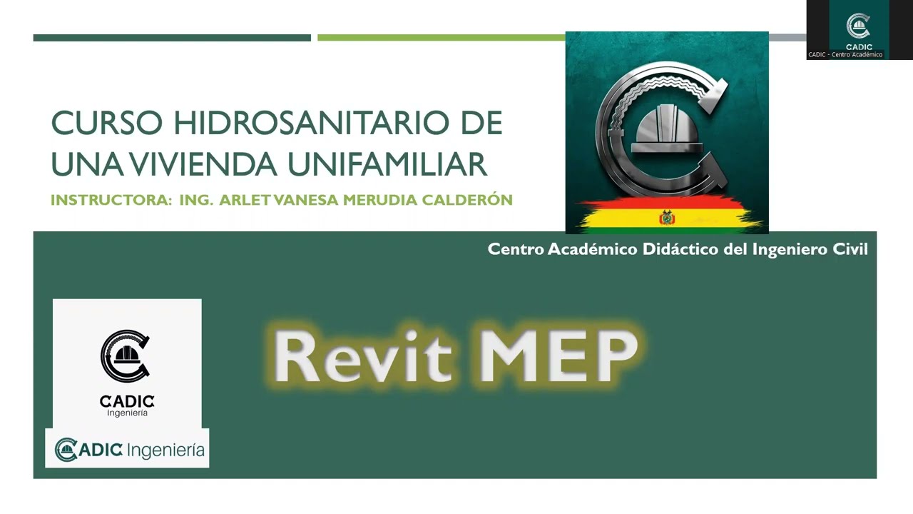 CLASE 1/5 | DISEÑO DE INSTALACIONES HIDROSANITARIAS DE UNA VIVIENDA CON MODELADO EN REVIT MEP