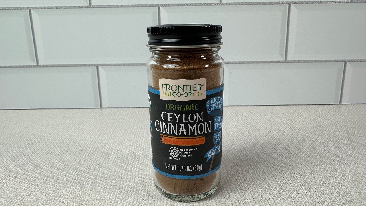 Frontier Co-Op Natural Organic Ceylon Cinnamon - 1.76 oz glass jar