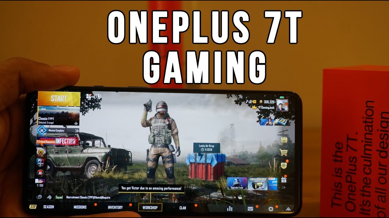 OnePlus 7T Gaming Review, PUBG Mobile Gaming Performance, HDR + Extreme Gameplay Test