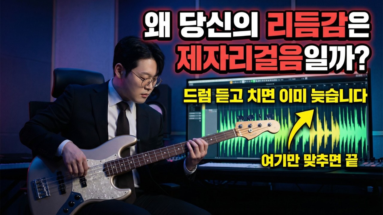 드럼을 '듣고' 계신가요? 리듬감이 제자리걸음인 베이시스트가 놓치는 결정적인 한 끗