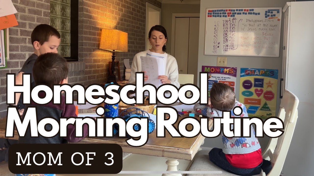 Наша утренняя рутина для домашнего обучения || DITL || Дневники христианской мамы