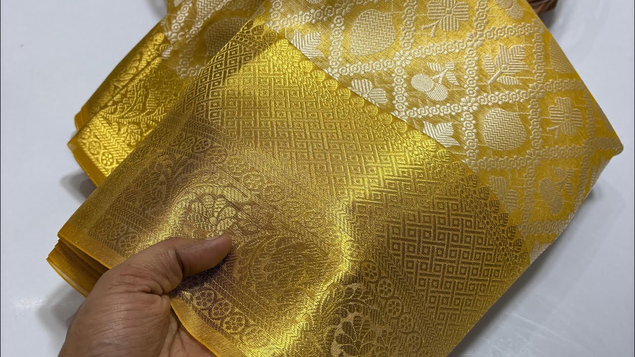 😍🥳Kanjeevaram style bridal saree at amazing price. To order whatsapp 9080633530.#trendingvideo