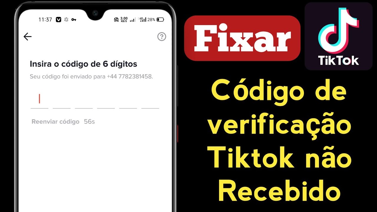 Corrigir tiktok c&oacute;digo de 6 d&iacute;gitos n&atilde;o recebido | como corrigir o c&oacute;digo de verifica&ccedil;&atilde;o TikTok