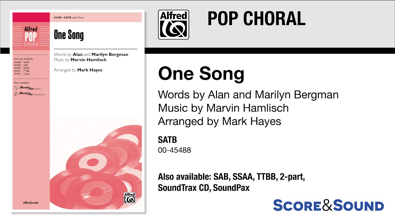One Song, arr. Mark Hayes – Score & Sound