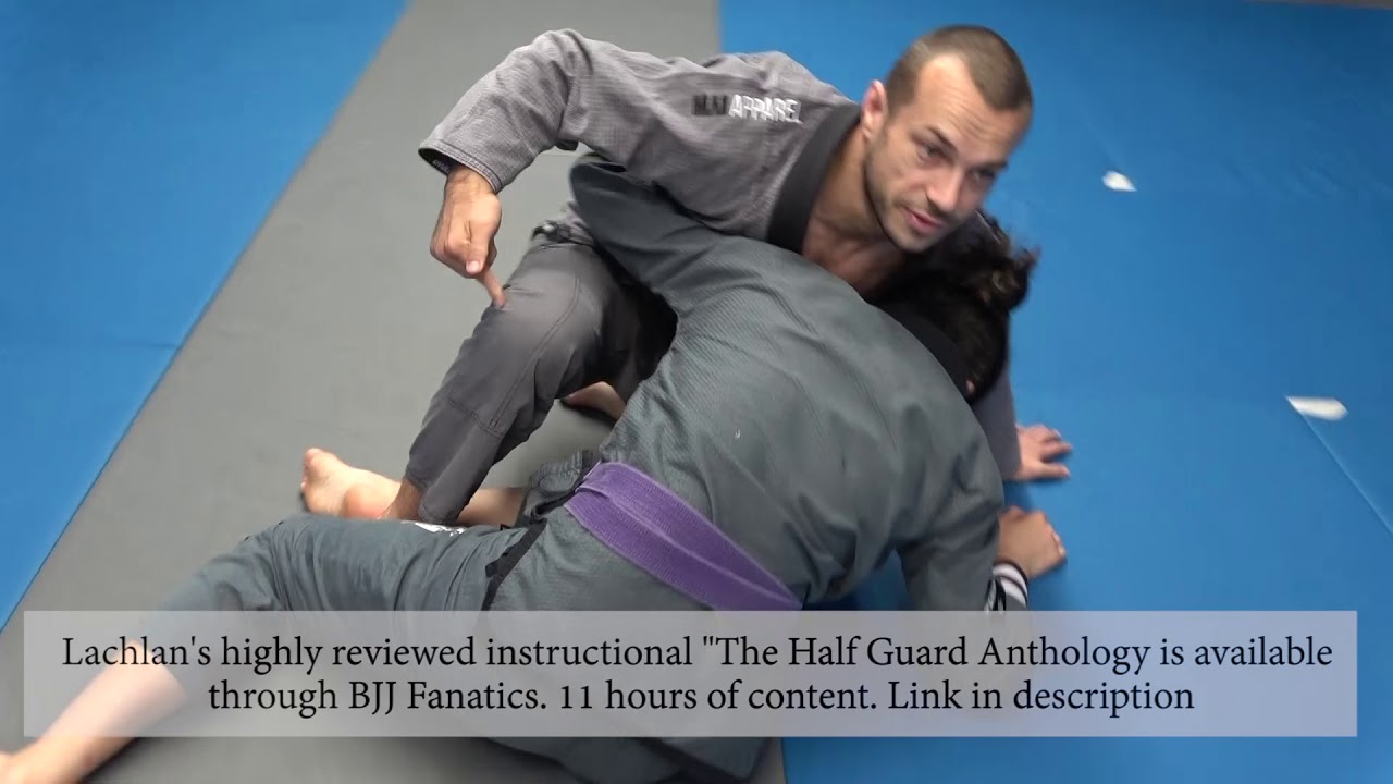 The best counter to the half guard sweep... and how to re-counter (Lachlan Giles)