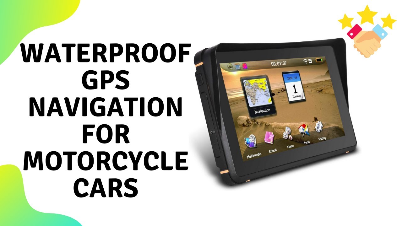Waterproof GPS Navigation for Motorcycle Cars - 7 Inch Speeding Warning Voice Navigation Overview