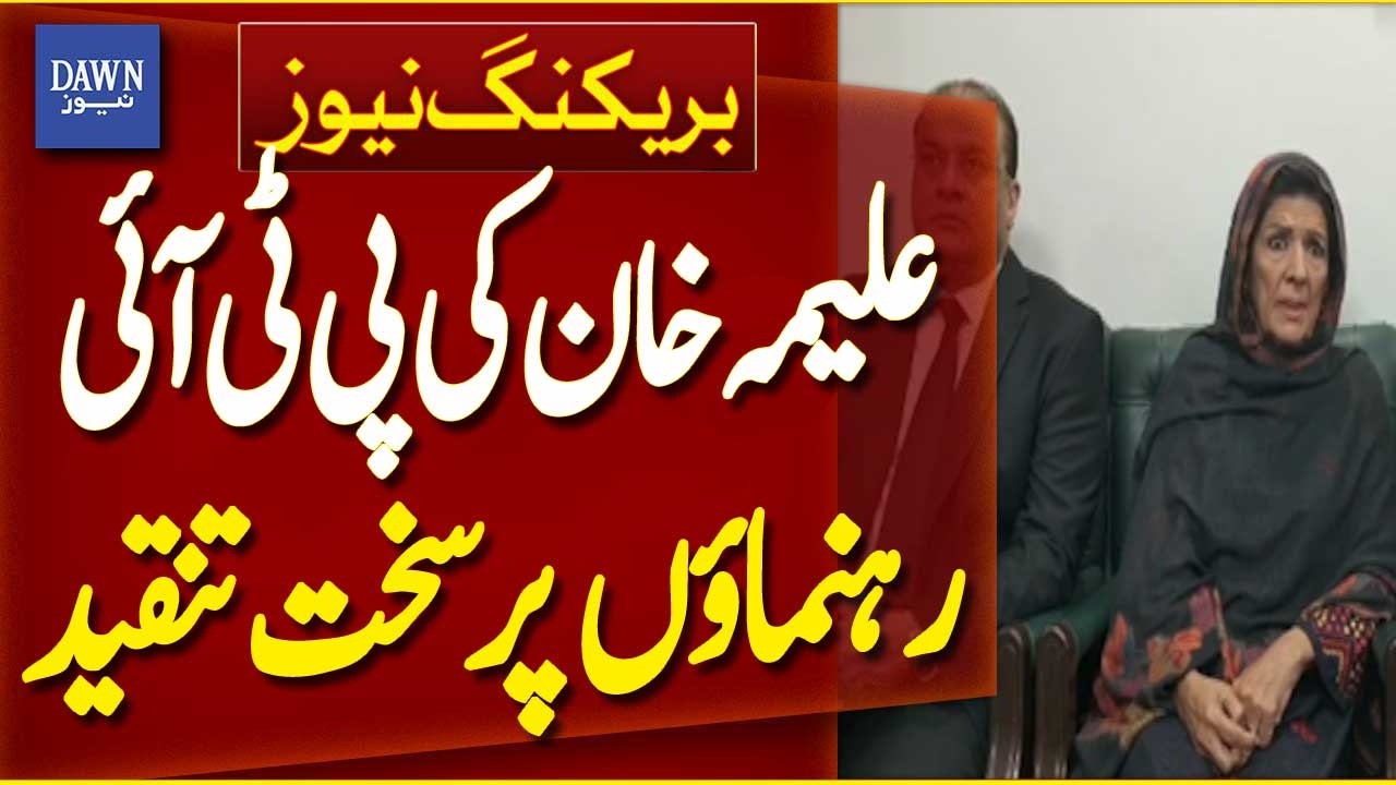 Aleema Khan Launches Sharp Criticism of PTI Leadership | Breaking News | Dawn News
