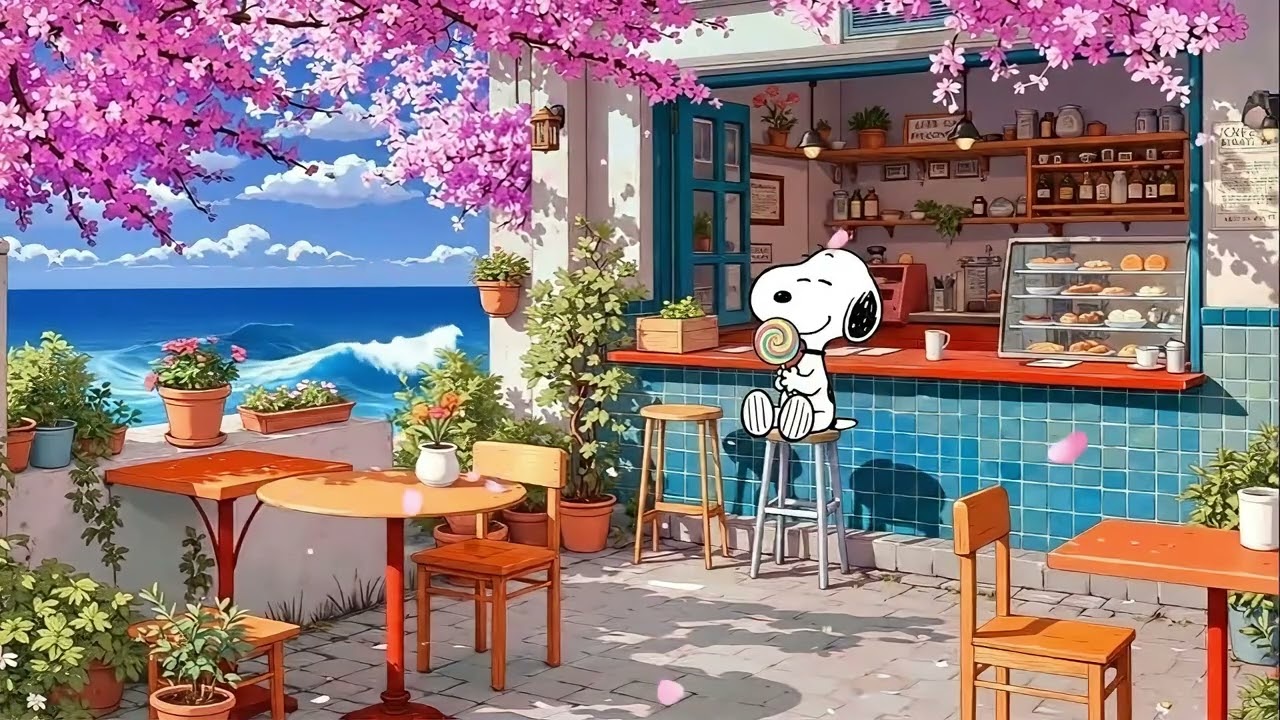 Spring Snoopy Lofi 🌸 Gentle Chill Beats for Study & Relax