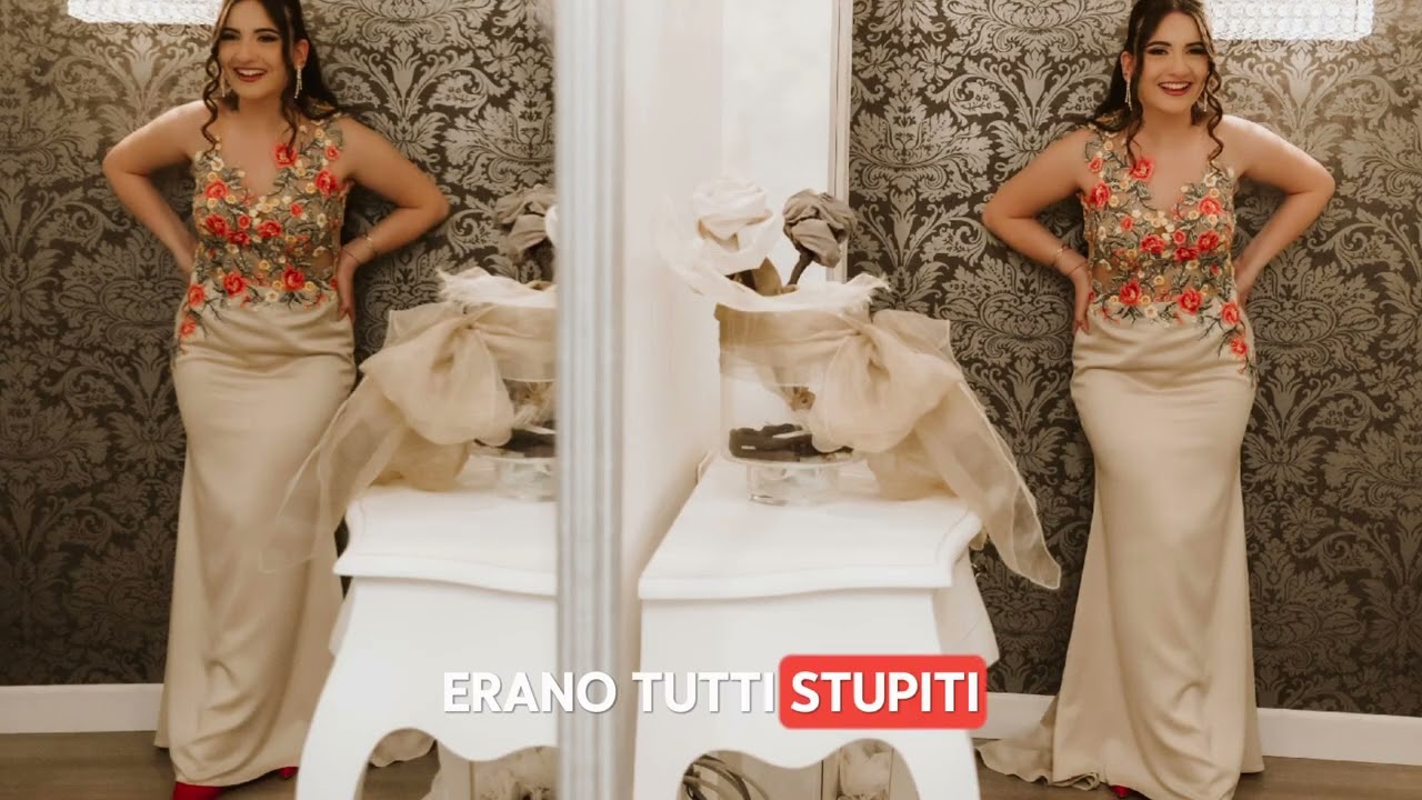 Abito 18esimo lungo particolare e wow!