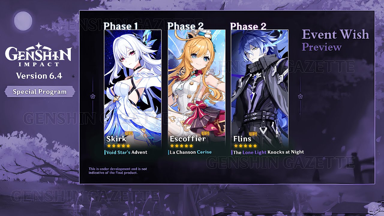 HUGE NEWS! SKIRK AND ESCOFFIER COMING BACK IN 6.4! + FLINS - Genshin Impact