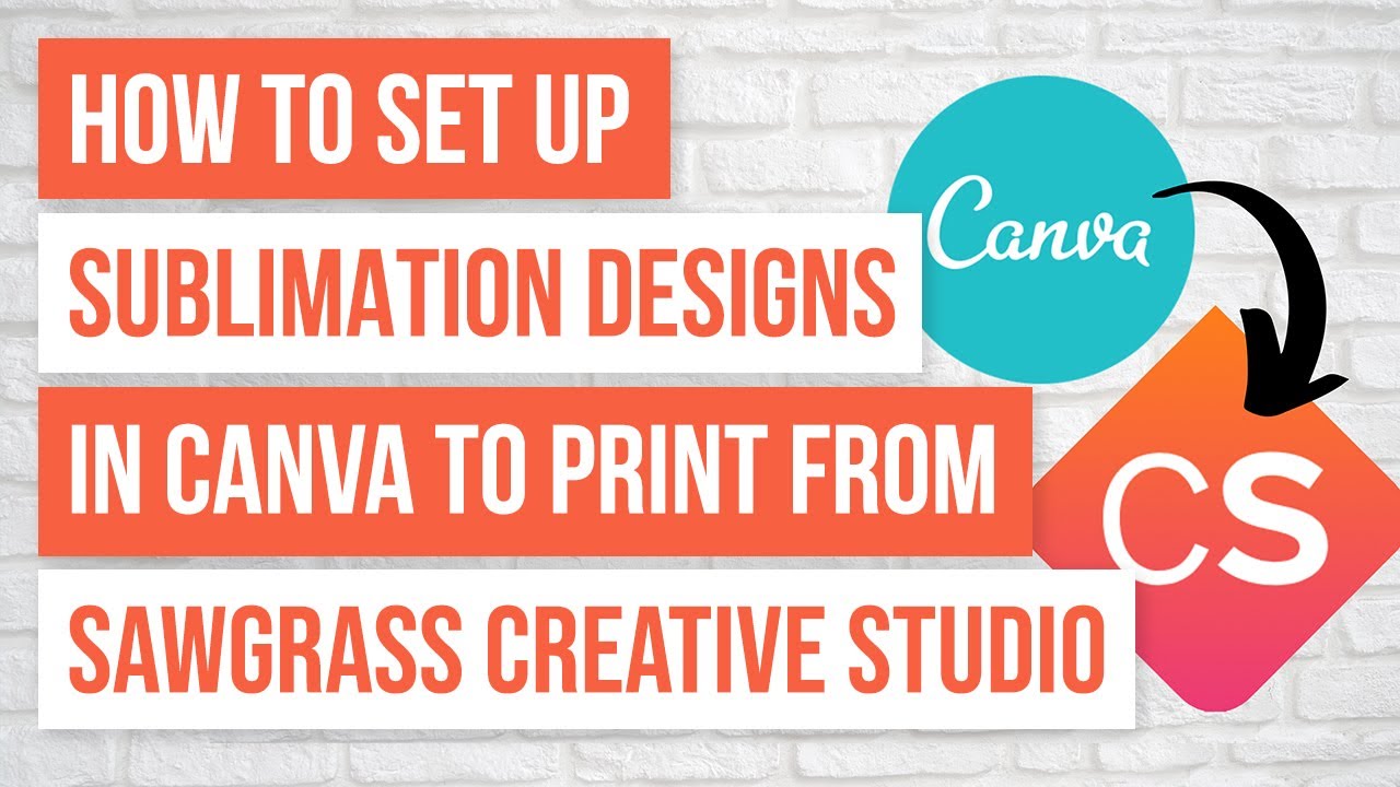 🤩How to Set Up Sublimation Designs in Canva to Print from Sawgrass Creative Studio