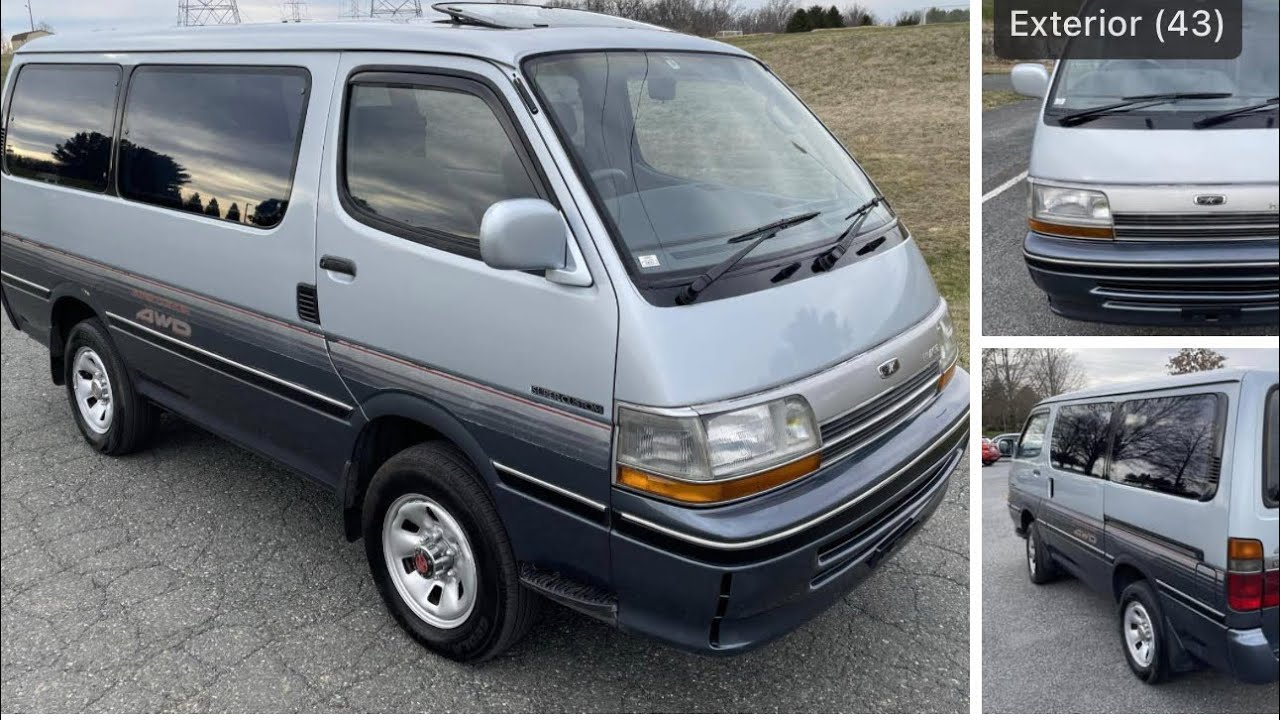 No Reserve 1991 Toyota HiAce Super Custom 4WD Auction Review on Cars and Bids