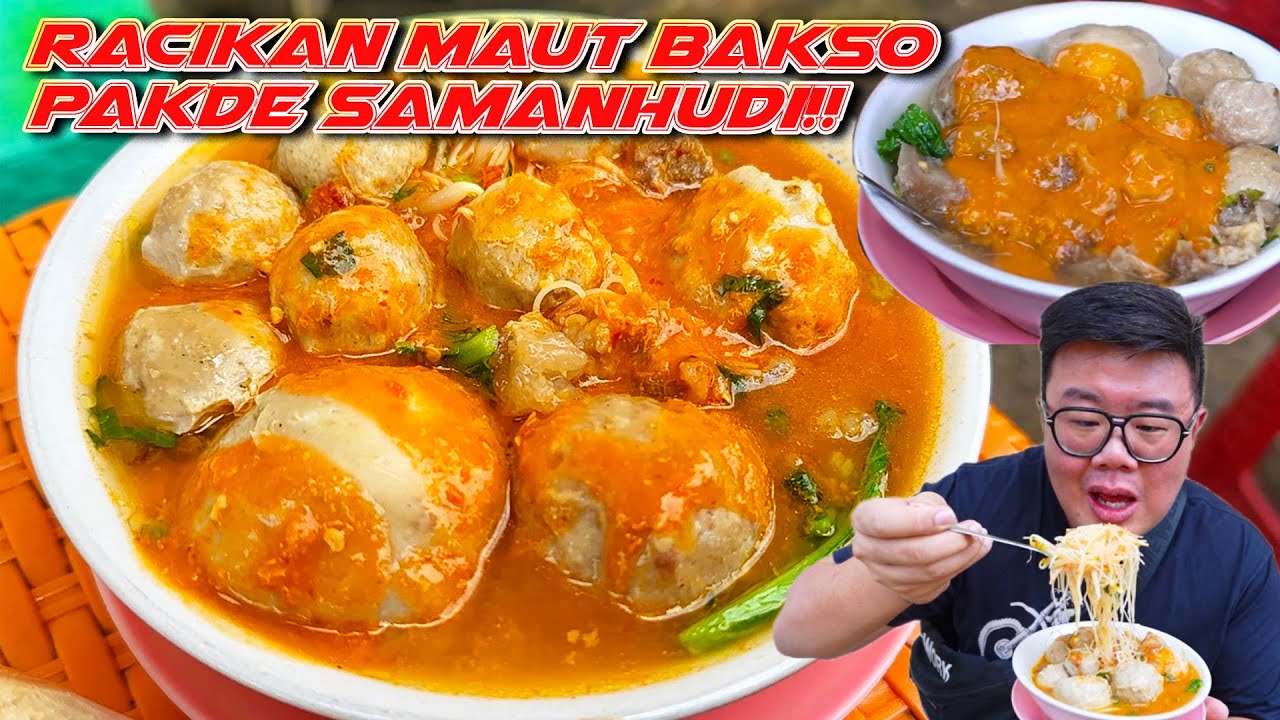 MAKIN PEDES MAKIN ENAK!! BAKSO GEROBAKAN PALING RAME DI PASAR BARU JAKARTA..