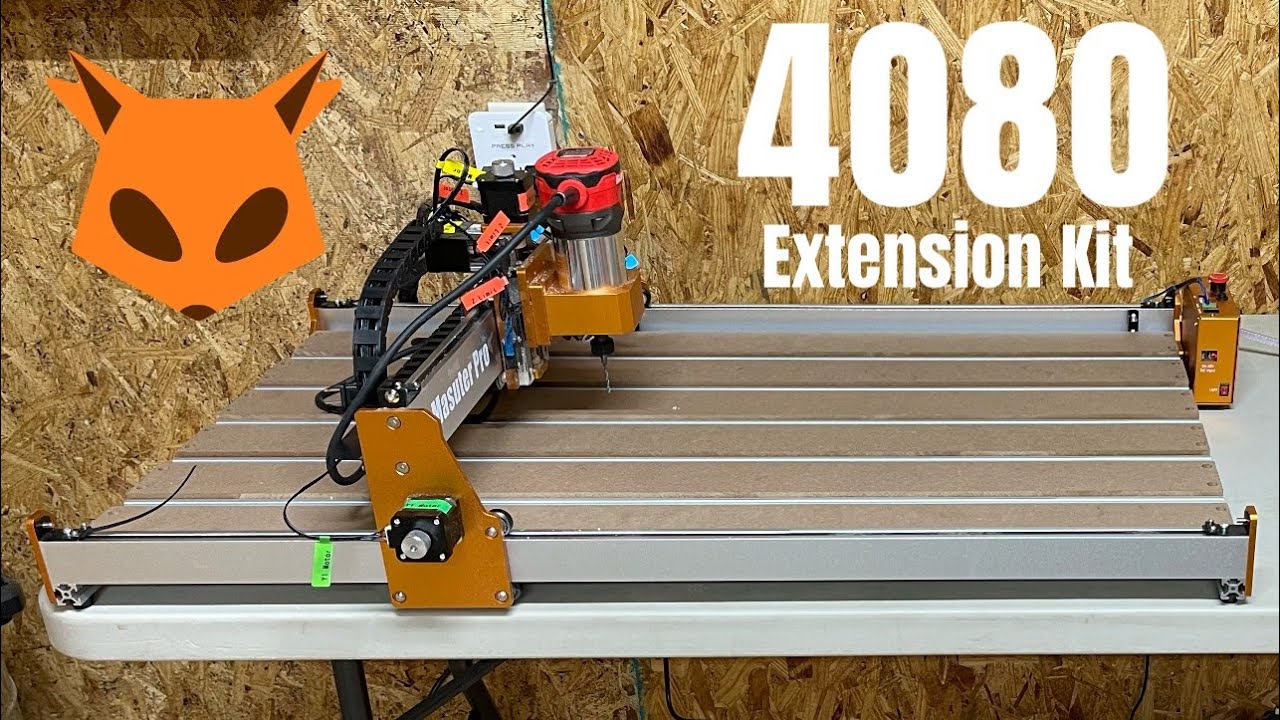 Assembly & First Cut with the FoxAlien CNC Router Masuter Pro 4080 Extension Kit