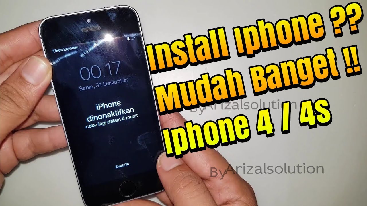 Flashing Iphone 4 / Iphone 4s | Dinonaktifkan, Disable, Lupa Password, Bootloop Stuck Logo Itunes