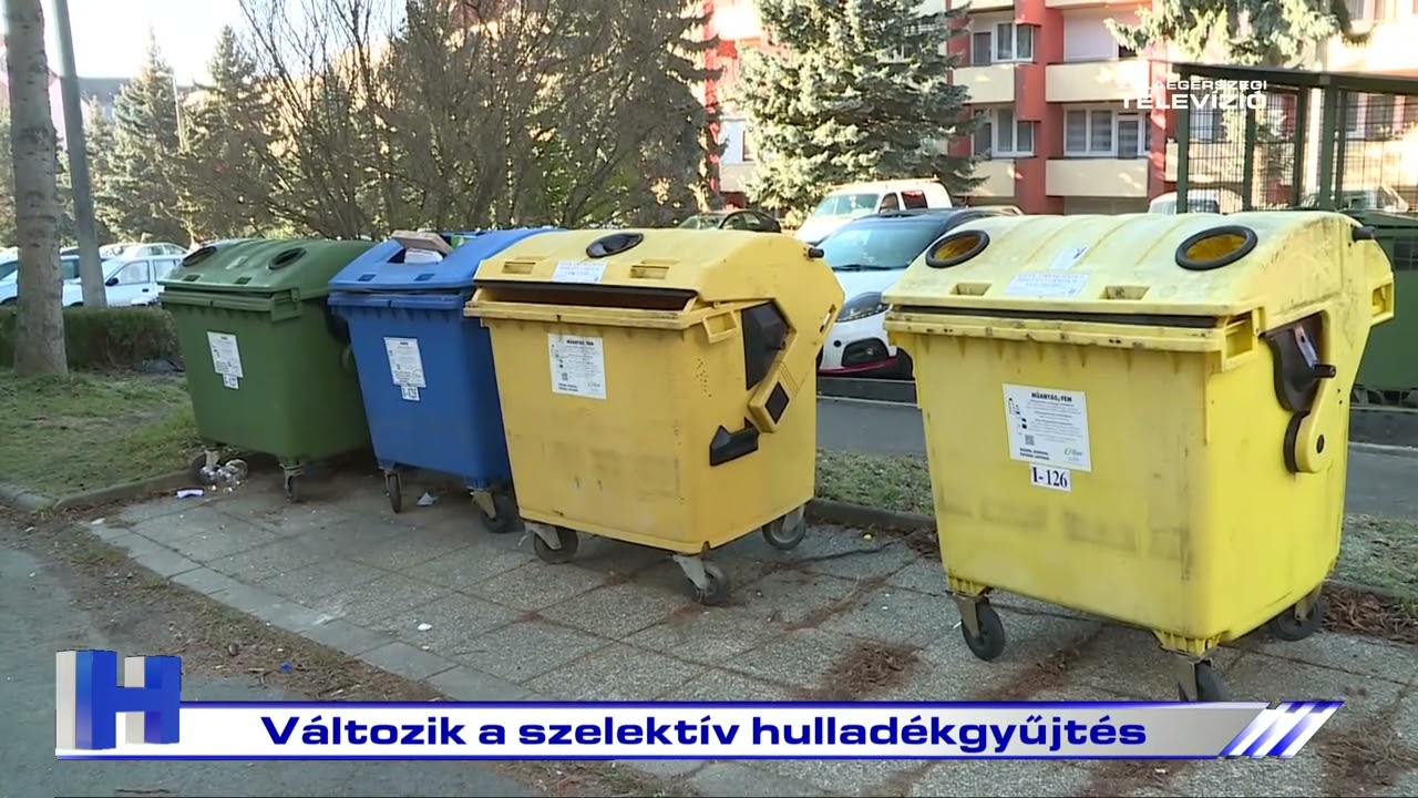 Változik a szelektív hulladékgyűjtés – ZTV Híradó 2022-01-19