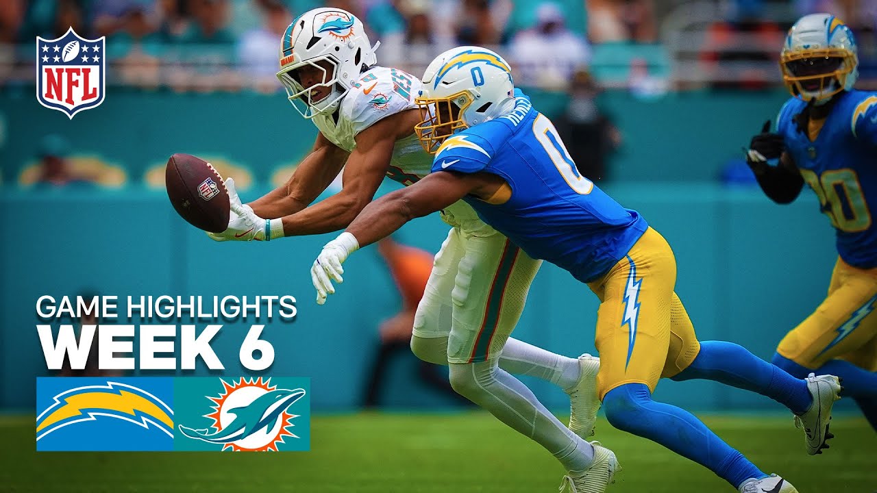 Los Angeles Chargers vs Miami Dolphins Game Highlights | 2025 NFL Season Week 6