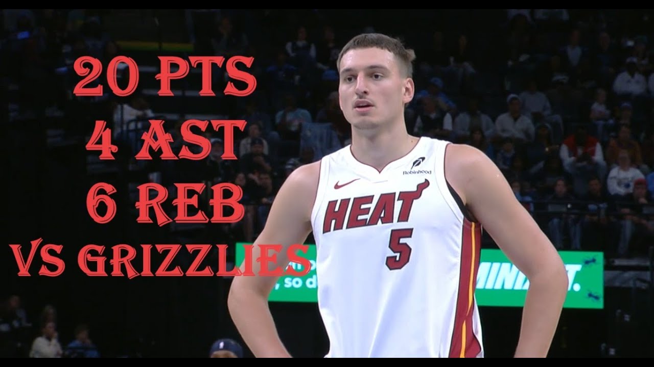 Nikola Jovic 20 Pts 4 Ast 6 Reb  Miami Heat vs Memphis Grizzlies HIGHLIGHTS