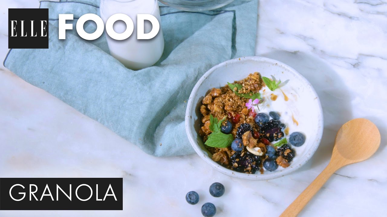 Recette - Granola (avec La Guinguette d'Angèle)┃ELLE Cuisine