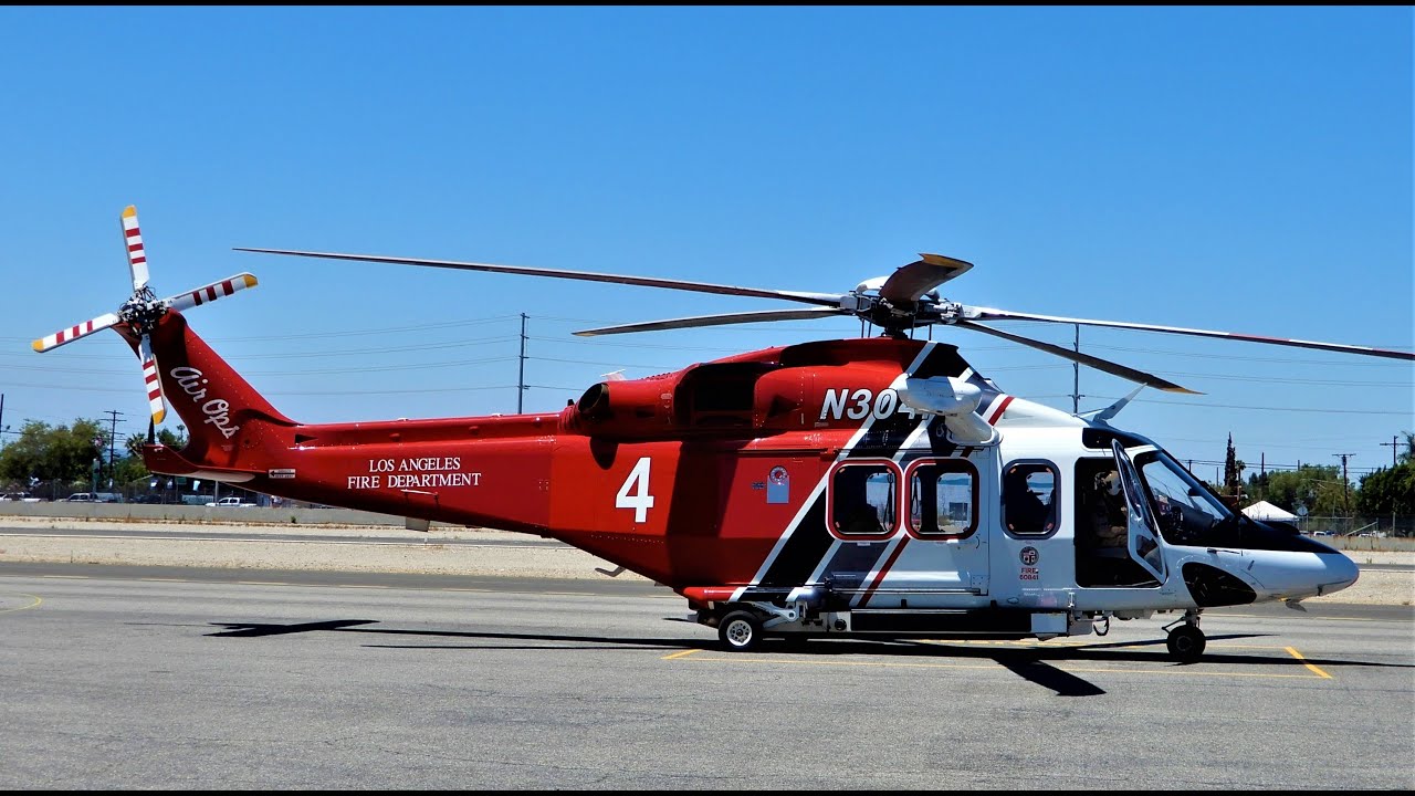 AgustaWestland AW139 Start-Up & Take-Off | LAFD Helicopter N304FD | Leonardo