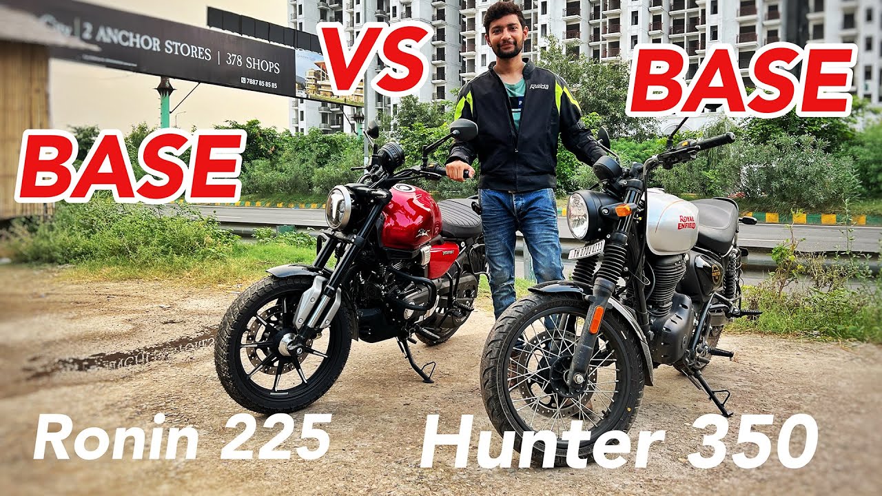 RE Hunter 350 BASE VS TVS Ronin BASE Variant Full Comparison 🔥 Aayush ssm