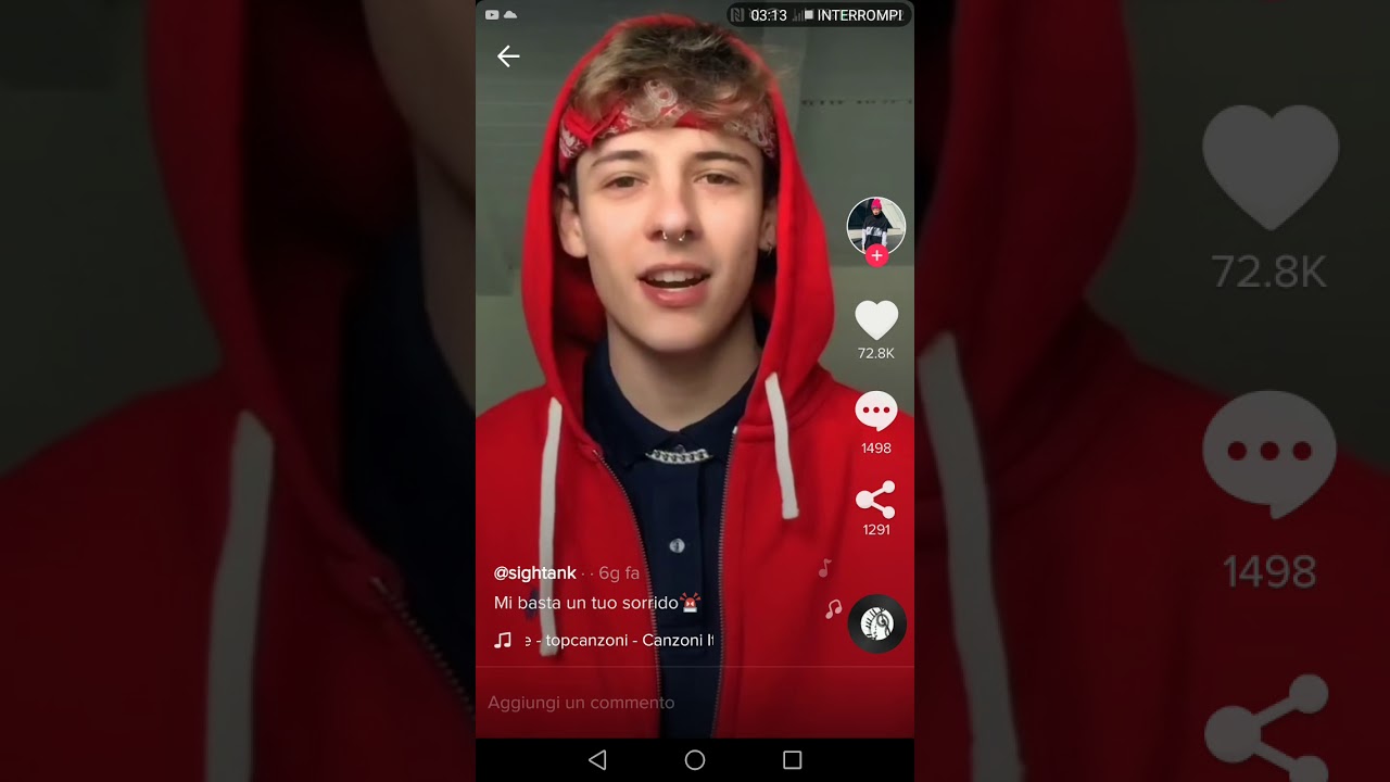 Tancredi tik tok marzo