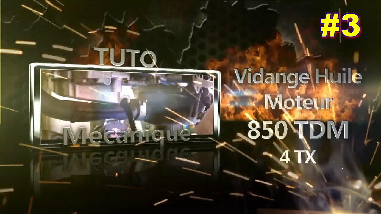 TUTO mécanique #3 [850 TDM] Vidange huile moteur 4TX / Engine oil change