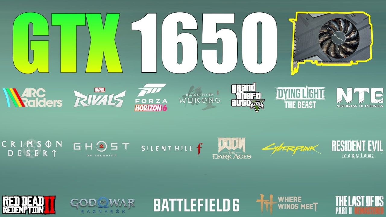 GTX 1650 &ndash; Can 4GB VRAM Still Survive in 2026? (40 Games Tested)