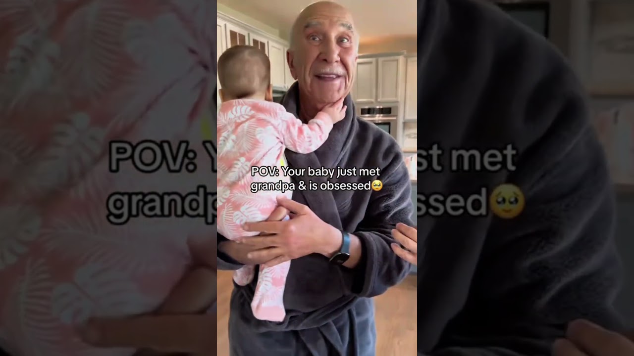 Children&rsquo;s love for grandparents 🥰 #baby #funny