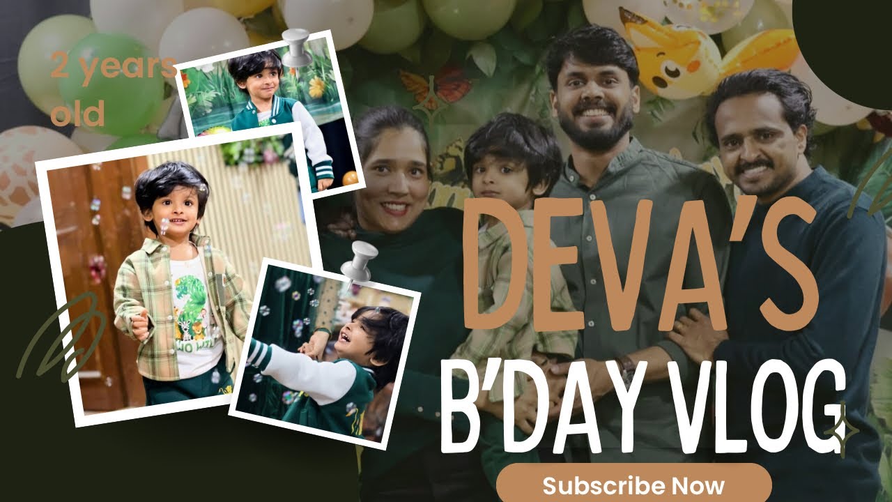 2nd Birthday Celebration of Our Cutie Pie Kiyan Daiwik Krishna 💚🤎🧡🩶