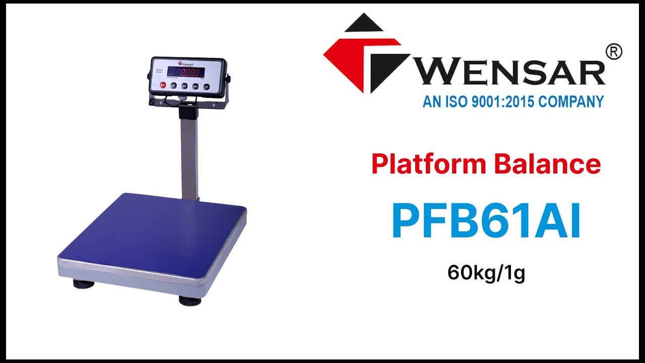 PFB61AI - Installation Video of Platform Balance (Aluminium Alloy) - 60kg /1g