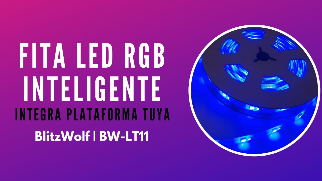 Como funciona a fita LED BlitzWolf RGB BW-LT11😍