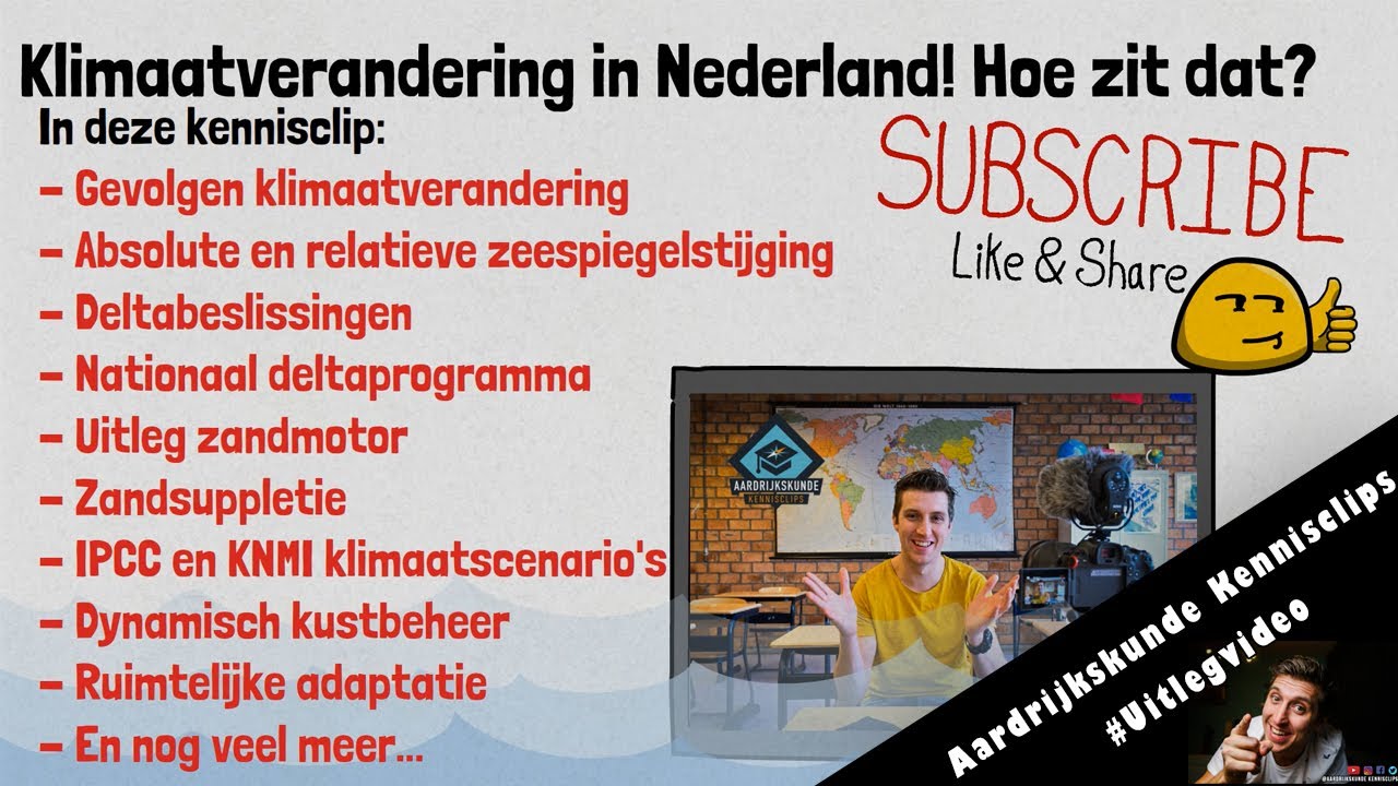 Klimaatverandering in Nederland! Hoe zit dat? | Examentraining thema leefomgeving Water | HAVO & VWO