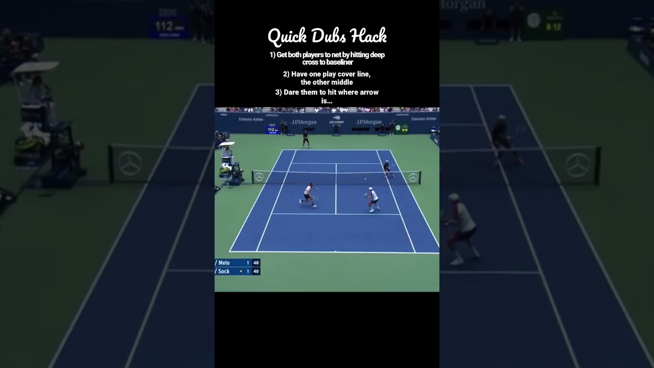 Quick doubles strategy in #tennis #tennisdoubles #tennisstrategy #tennistips #tenniscoaching