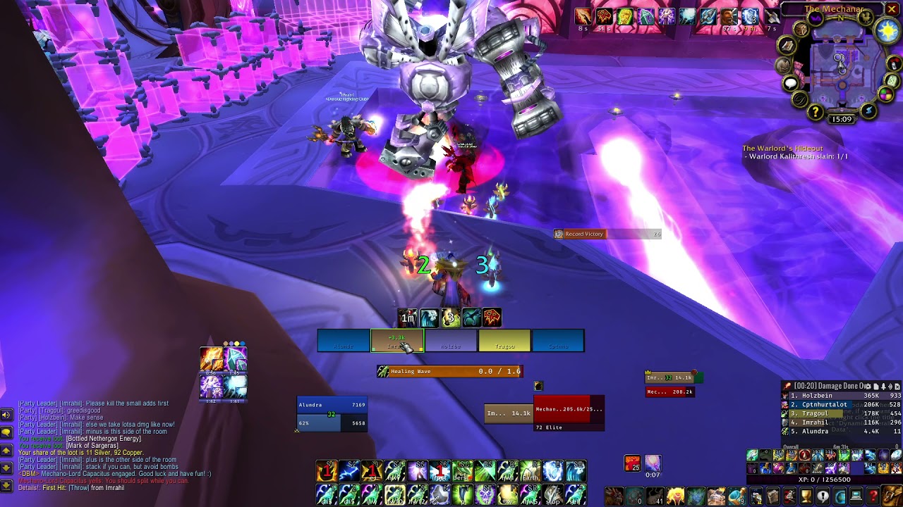 WoW Classic TBC - Mechanar heroic - Restoration Shaman - Alundra, EU Gandling - 7/7/2021
