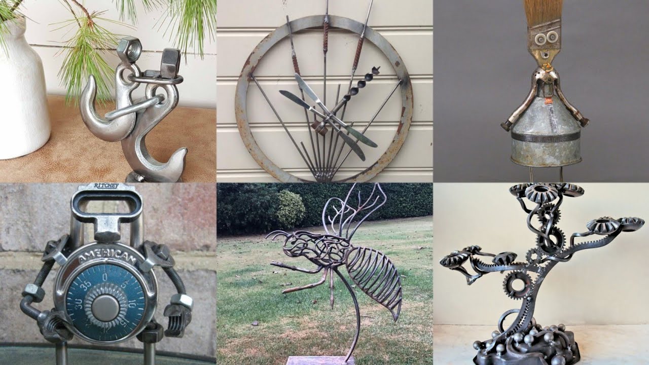 How to make Scrap metal art | Recycle Scrap metal art ideas | Welding Scrap metal