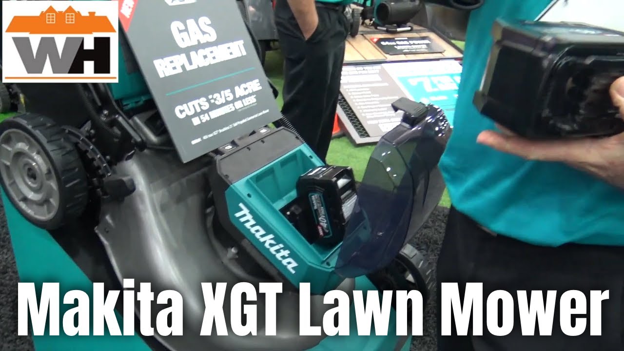 NEW:@MakitaToolsUSA XGT 40v Max Lithium powered Battery Lawnmower from @equipexposition