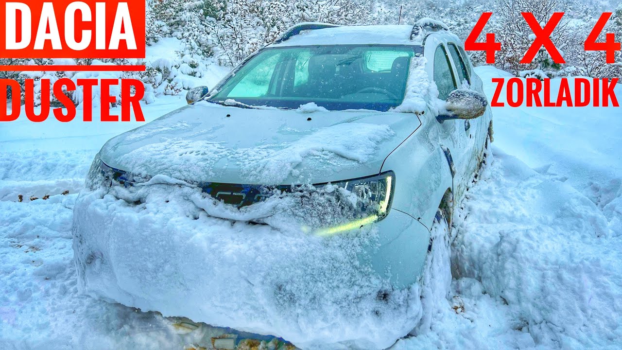 KAR ÖZLEYENLER VİDEOYA! | 4x4 DACIA DUSTER KARDA SÜRÜŞ | ÖNÜMÜZÜ GÖREMEDİK | HER YERE ÇIKIYOR