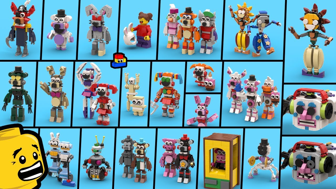 LEGO FNAF: How to Build Help Wanted 2 Minifigures (Every Animatronic!)