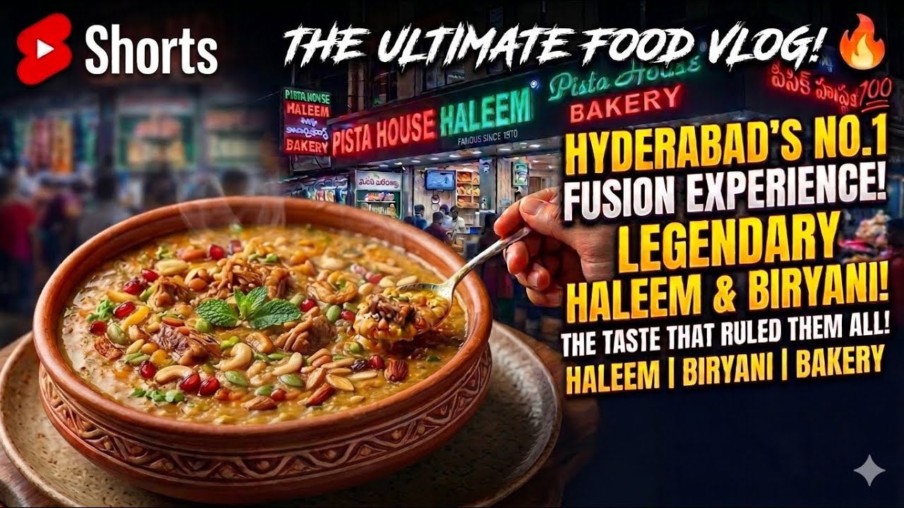 Pista House Haleem 🍲✨ 🏆 in Hyderabad |  25,000 KG Daily Haleem Making! 2026👑#hyderabad 