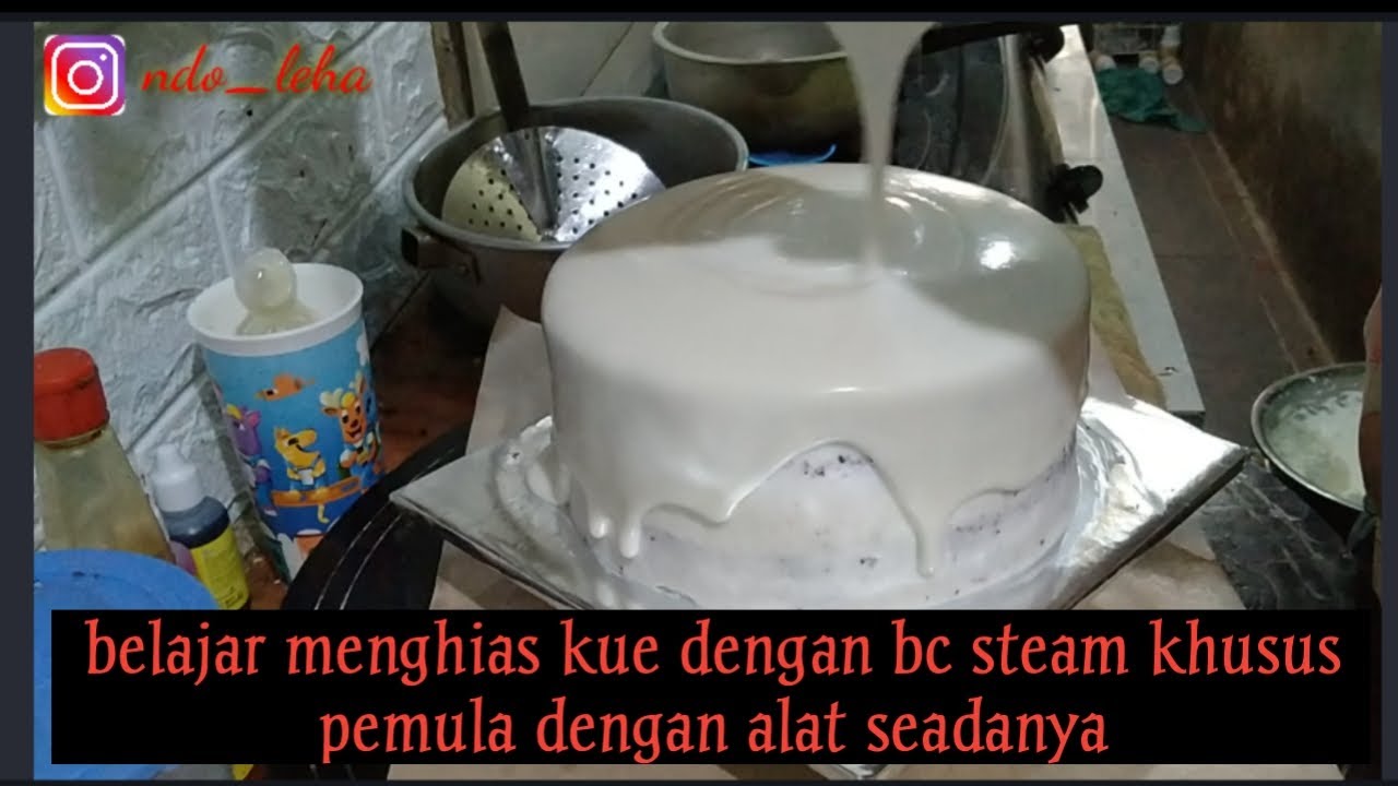Tutorial menghias kue dengan BC steam