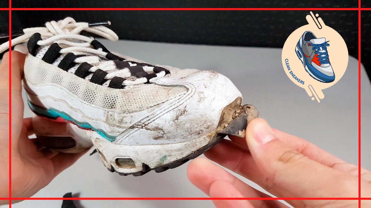 Como Limpar e Restaurar Seu Nike AirMax 95? (ASMR) Clean Sneakers